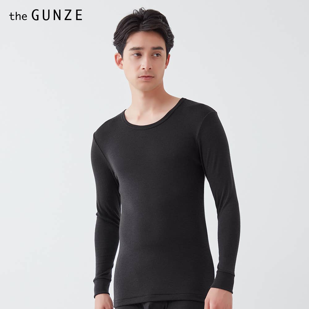 【美麗諾羊毛】 圓領長袖襯衫 (圓領) 【包郵】